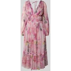 Cocktailjurk met V-hals