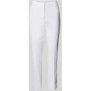 Skinny fit stoffen broek met persplooien, model 'STELLA'