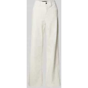 Wide leg corduroy broek met achterzakken, model 'Feliza'