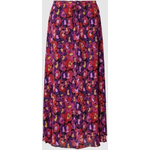 Midirok met bloemenmotief, model 'Pippa'