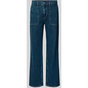 Tapered fit jeans van puur katoen, model 'CARPENTER'