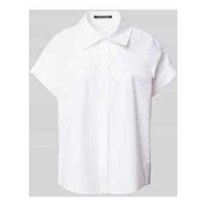 Regular fit overhemdblouse met kapmouwen