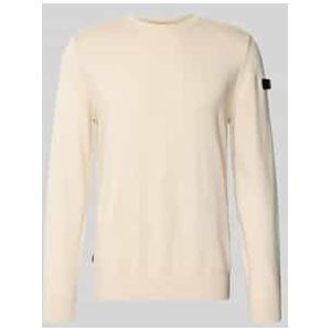 Gebreide pullover met ribboorden