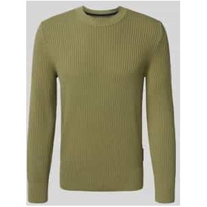 Marc O'Polo - DFB Travel Collection - Gebreide Pullover - Effen - Regular Fit - Puur Katoen