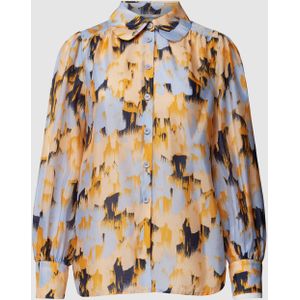 Overhemdblouse met all-over motief