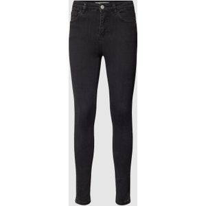 High waist skinny fit jeans met stretch