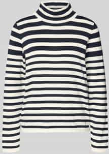 Gebreide pullover met opstaande kraag, model 'LESLEY'