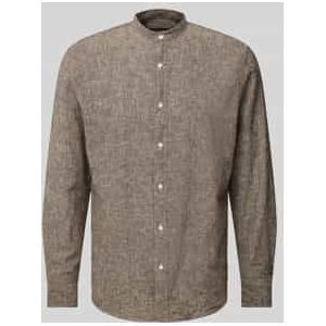 Regular fit vrijetijdsoverhemd met opstaande kraag