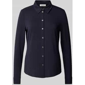 Marc O'Polo - Heuplang - T-shirt - Blauw - Knoopsluiting