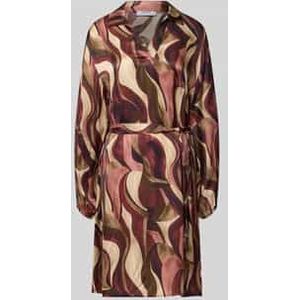 Mini-jurk van viscose met strikceintuur, model 'Be44atricee'