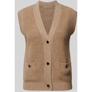 Mouwloos vest met zijzakken