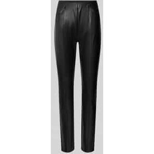 Slim fit broek in leerlook