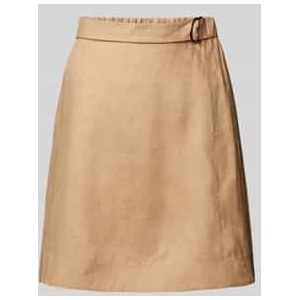 Linnen rok met riem, model 'SCOGLIO'