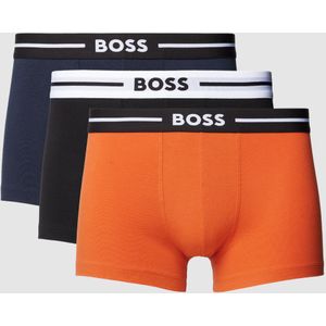 Boxershort met elastische band met logo in een set van 3 stuks