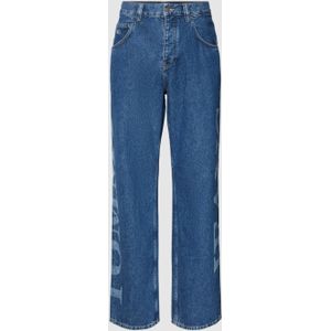 Baggy fit jeans met labelprint, model 'AIDEN'