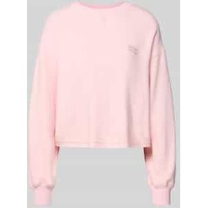 Kort sweatshirt met labelstitching, model 'ETOK'