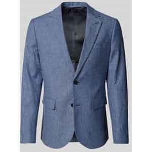 Slim fit 2-knoops colbert van linnenmix, model 'George'