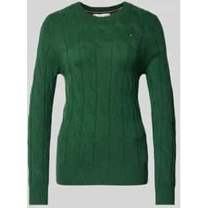 Regular fit gebreide pullover van pure wol