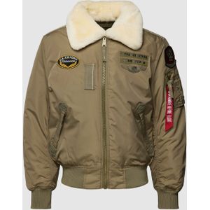 Bomberjack met motiefpatches, model 'Injector III Air Force'