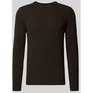 Regular fit gebreide pullover van wolmix