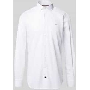 Slim fit zakelijk overhemd van puur katoen