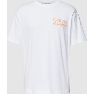 T-shirt met ronde hals, model 'BOLD COLOR INSTITUTIONAL'
