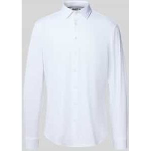 Slim fit zakelijk overhemd met kentkraag