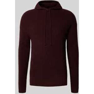 Regular fit hoodie met wol en mohair