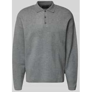 Jack & Jones - JPRBLABRADFORT KNIT POLO - Trui met Polokraag - Medium Grey Melange