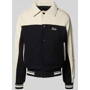 Bomberjack met labelstitching