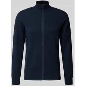 LINDBERGH - Vest - Navy - Met Staande Kraag en Ritssluiting