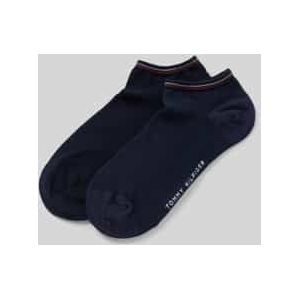 Sneakersokken met labelprint in een set van 2 paar