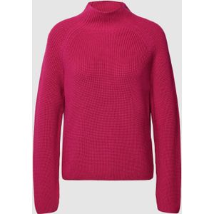 Gebreide pullover met opstaande kraag