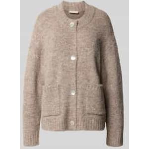 Gebreid jack met knoopsluiting, model 'Lulu'