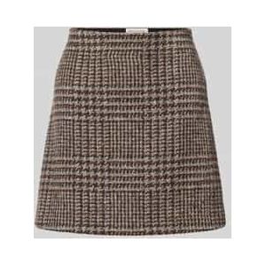 Slim fit minirok van wolmix