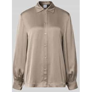 Regular fit blouse van viscose met knoopsluiting