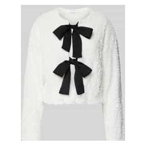 Regular fit jack met strikdetail, model 'ARIA'