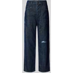 Straight fit jeans in used-look