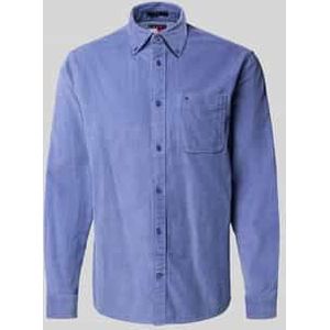 Regular fit corduroy overhemd van puur katoen