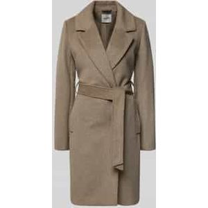 Lange jas met reverskraag, model 'Tanni'