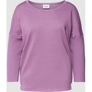 Gebreide pullover met 3/4-mouwen, model 'Mila'