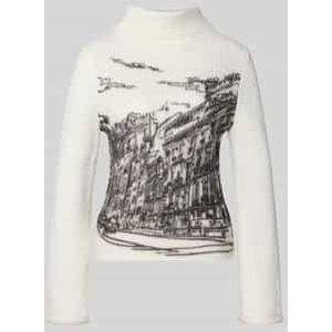 Gebreide pullover met opstaande kraag