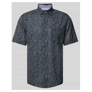 Regular fit vrijetijdsoverhemd van een mix van linnen en katoen