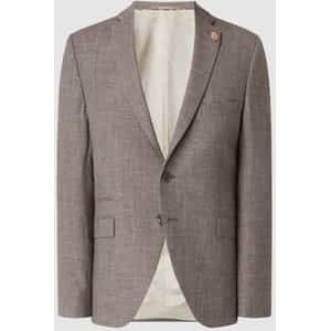 2-knoops colbert met linnen