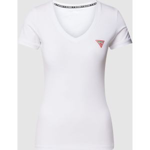 T-shirt met labelprint, model 'MINI TRIANGLE TEE'