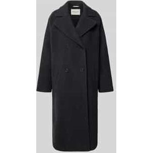 Oversized wollen jas met reverskraag