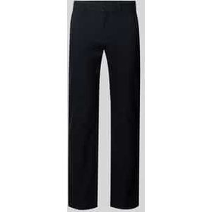 Slim fit stoffen broek met achterzakken