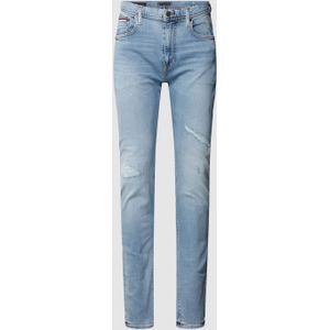 Jeans met labelpatch, model 'Bleecker'