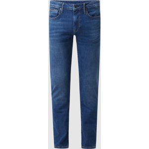 Tapered fit jeans met stretch, model 'Stanley'