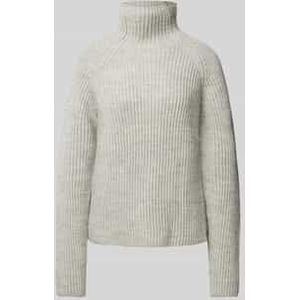 Gebreide pullover met opstaande kraag, model 'SARWEN'